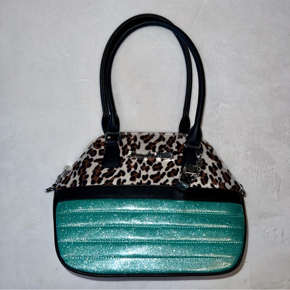 Lux de Ville Leopard Print and Mermaid Tote - Picture 2 of 12
